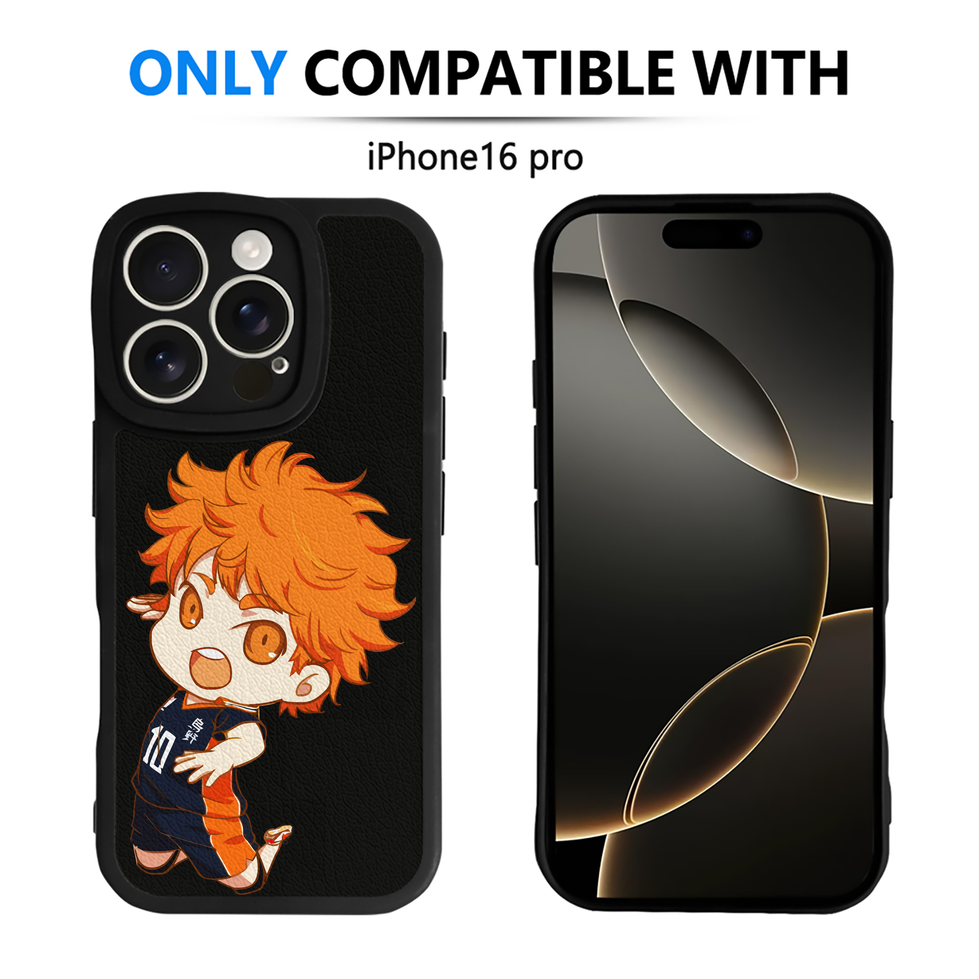 （画像用） ハイキュー!! Haikyu!! 【iPhone 16シリーズ対応】シリコンスマホケース（レザー調） 材質：シリコン